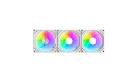 Darkflash Gauss G24 3 az 1-ben számítógépes ventilátorok (fehér) (GAUSS G24 3IN1 WHITE)